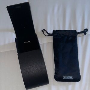 Prada Black case with pouch
